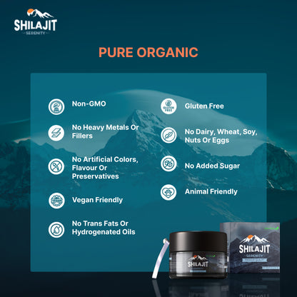 Himalayan Shilajit Serenity Resin 30g, 100% Authentic, Lab Tested, *Over 78% Fulvic Acid*